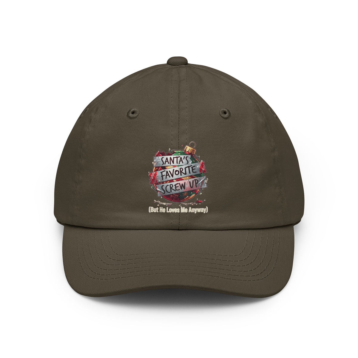 Color: Olive | Santa's Favorite Screw Up Dad Hat