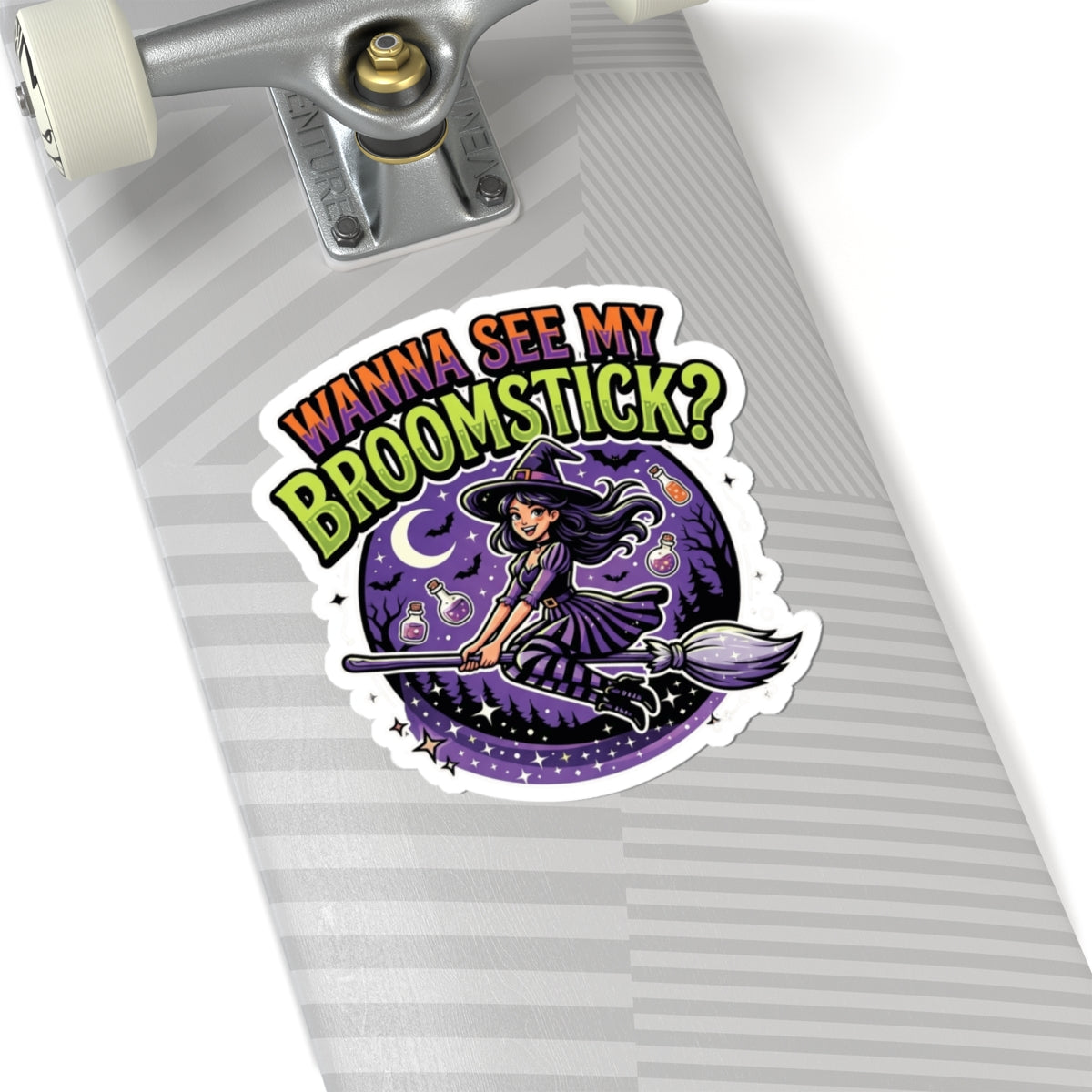 "Wanna See My Broomstick" Sticker — Main