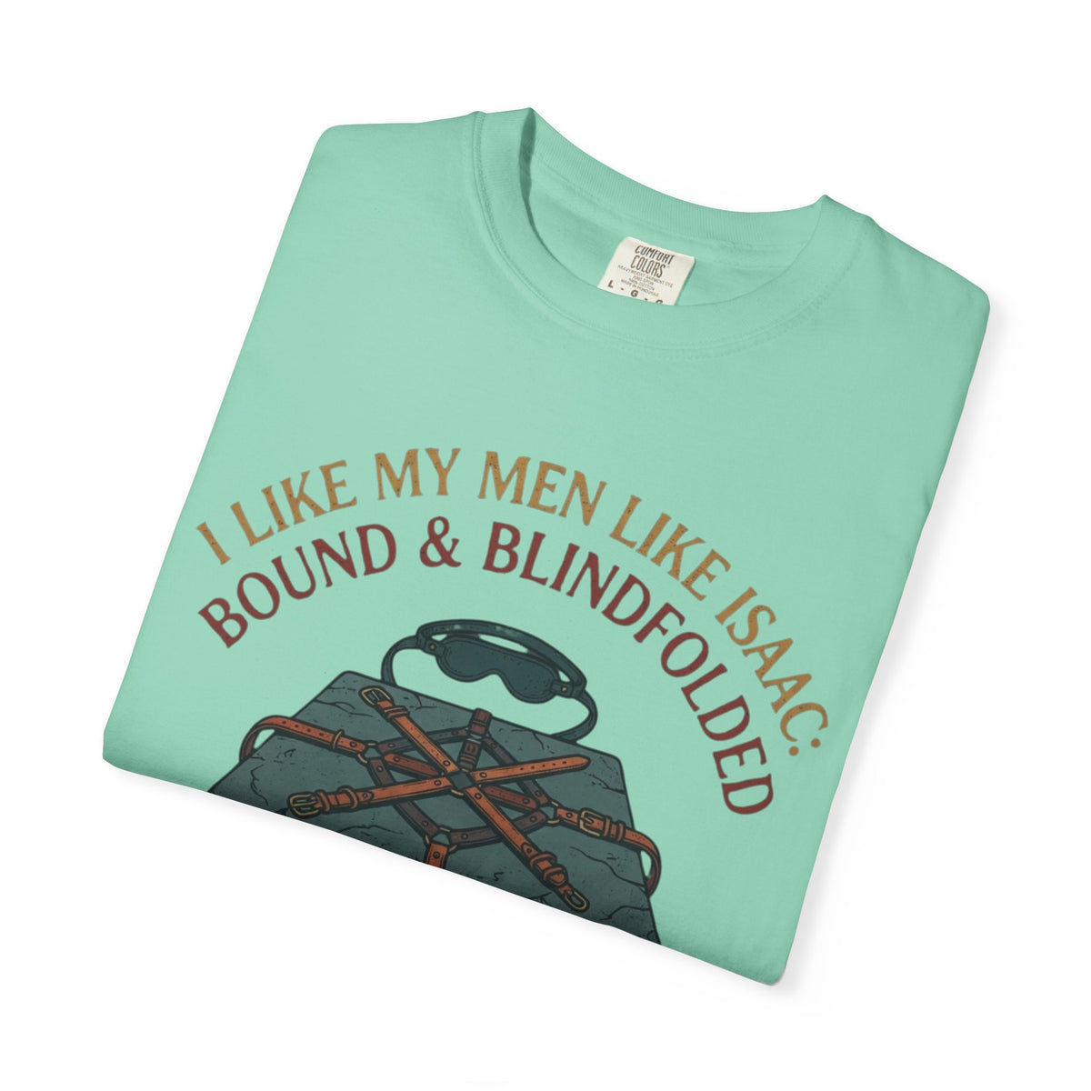 "Good Book Series Bound & Blindfolded" Unisex Garment-Dyed Tee