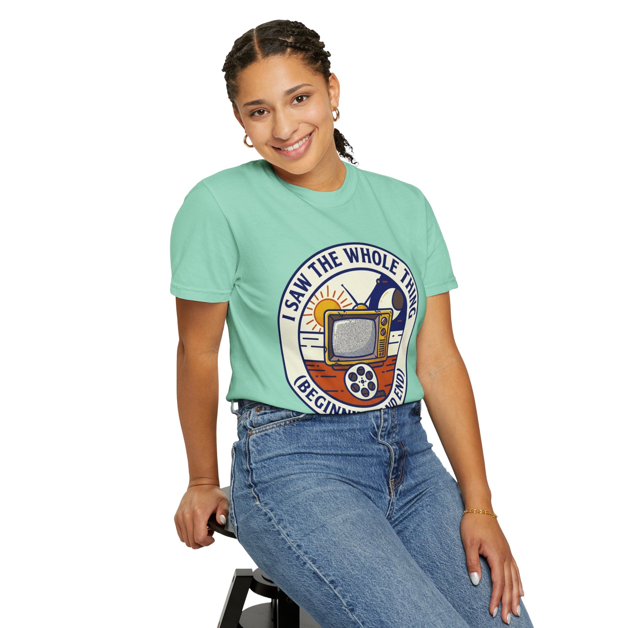 "I Saw The Whole Thing" Unisex Garment-Dyed Tee