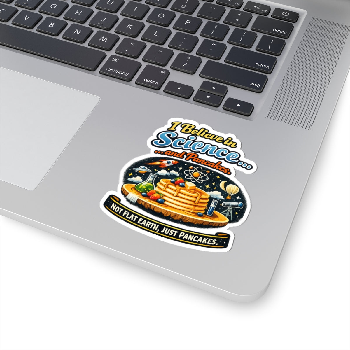 Science & Pancakes: My Two Moods | Kiss-Cut Sticker — AttitudeShirts
