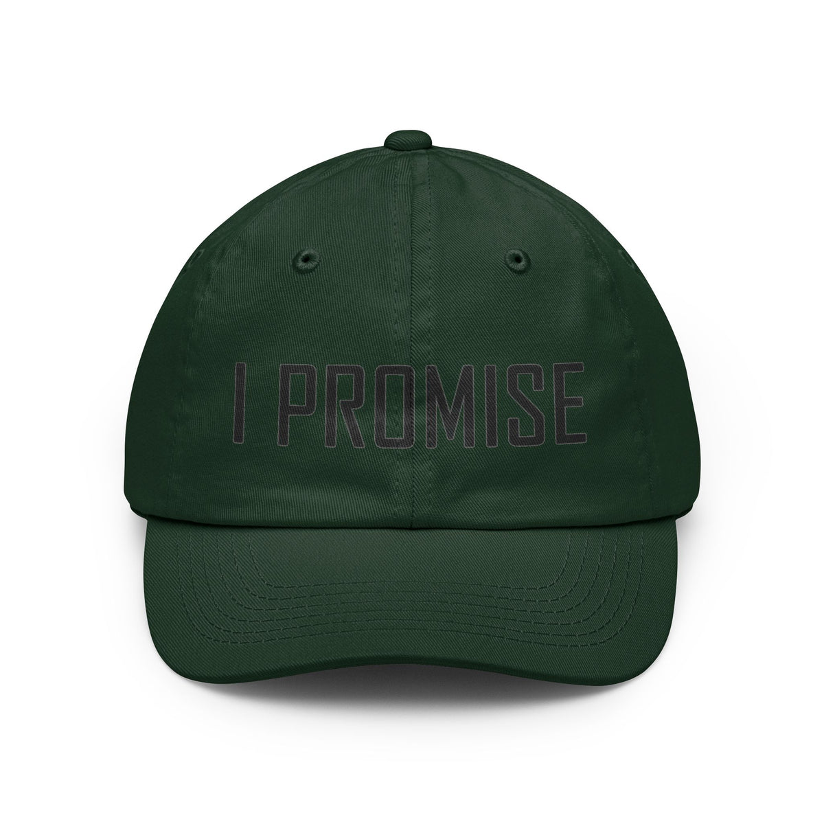 Color: Forest Green | Promise I'm Worse Dad Hat — Graphic