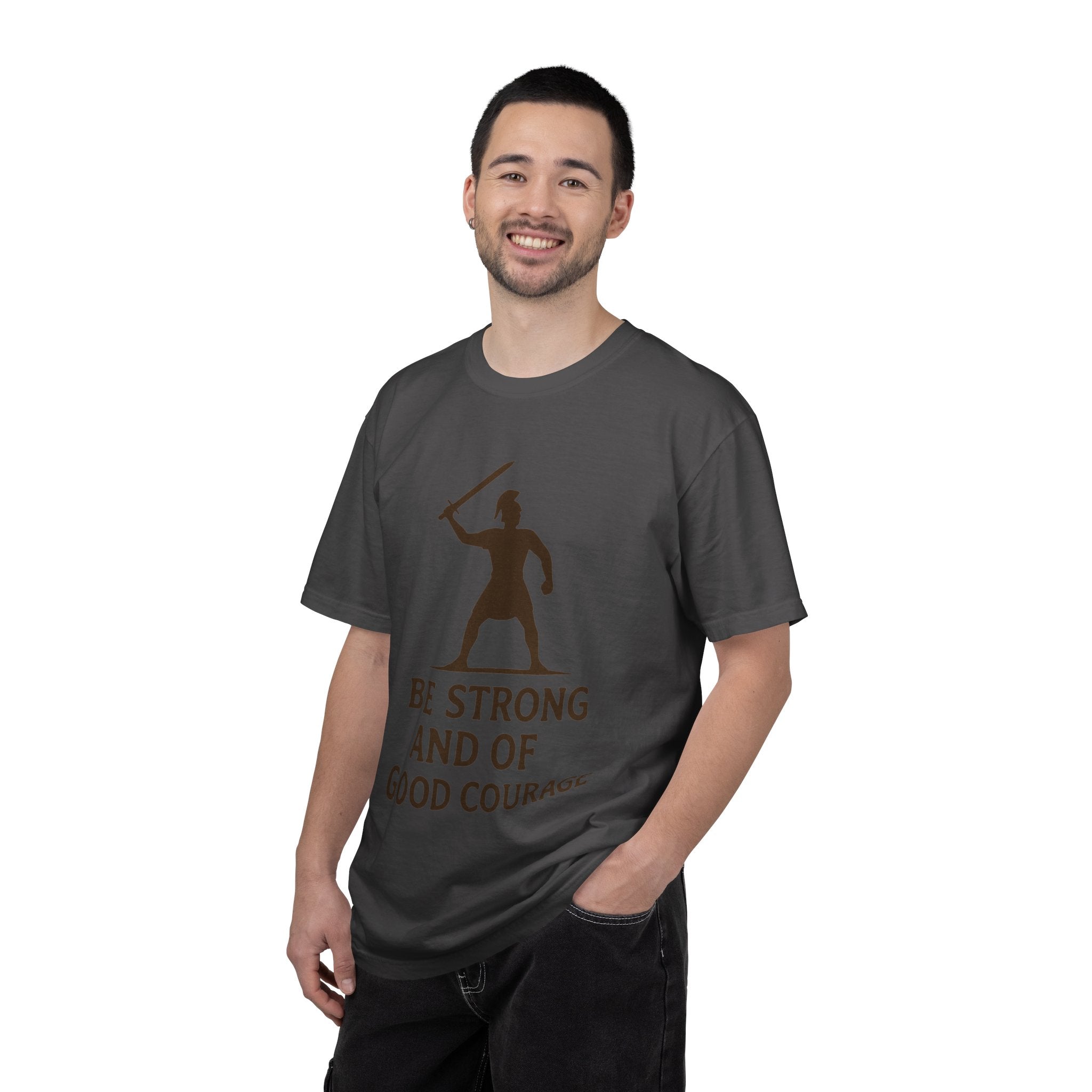 "Be Strong and of Good Courage-2" Unisex Garment-Dyed T-shirt