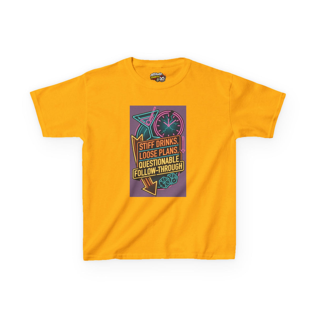 "Stiff Drinks Loose Plans" Kids Tee