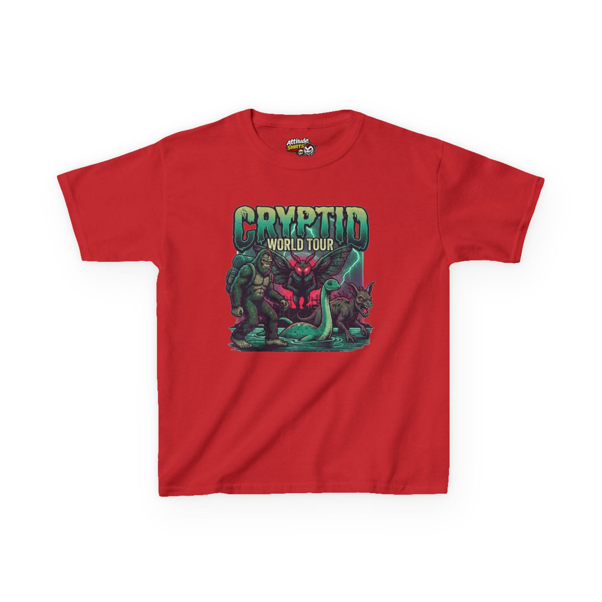 "Puzizia (Global-Cryptid Mashup) Cryptid World Tour" Kids Tee