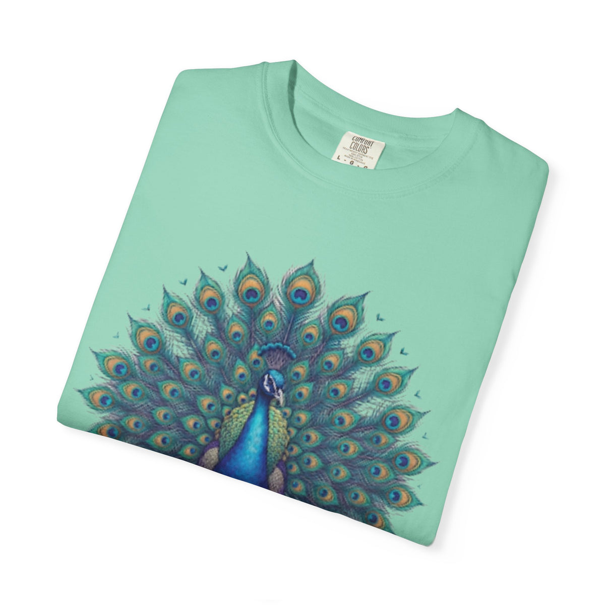 "Hippy Peacock" Unisex Garment-Dyed Tee