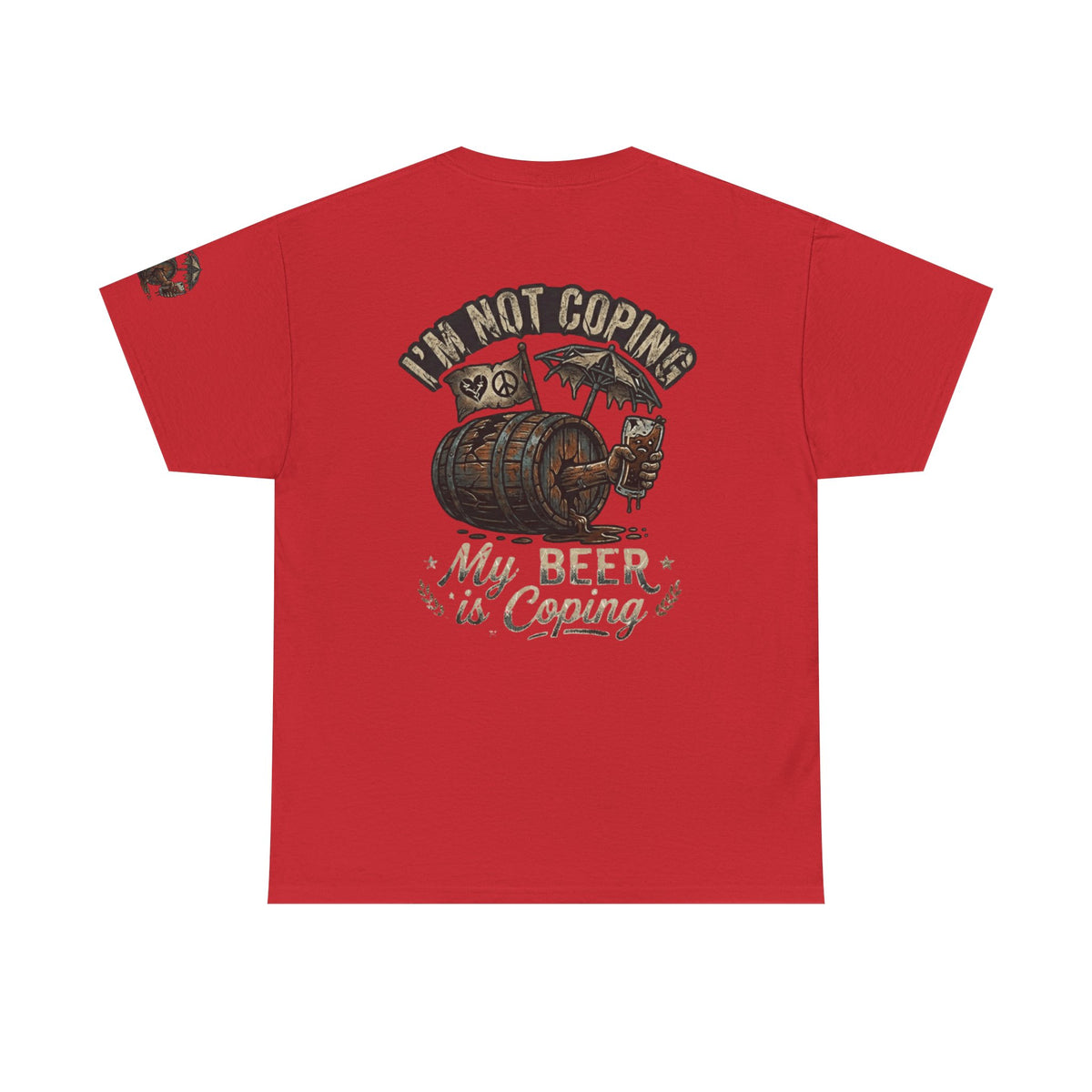 Color: Red | Beer is Coping Premium Graphic Tee