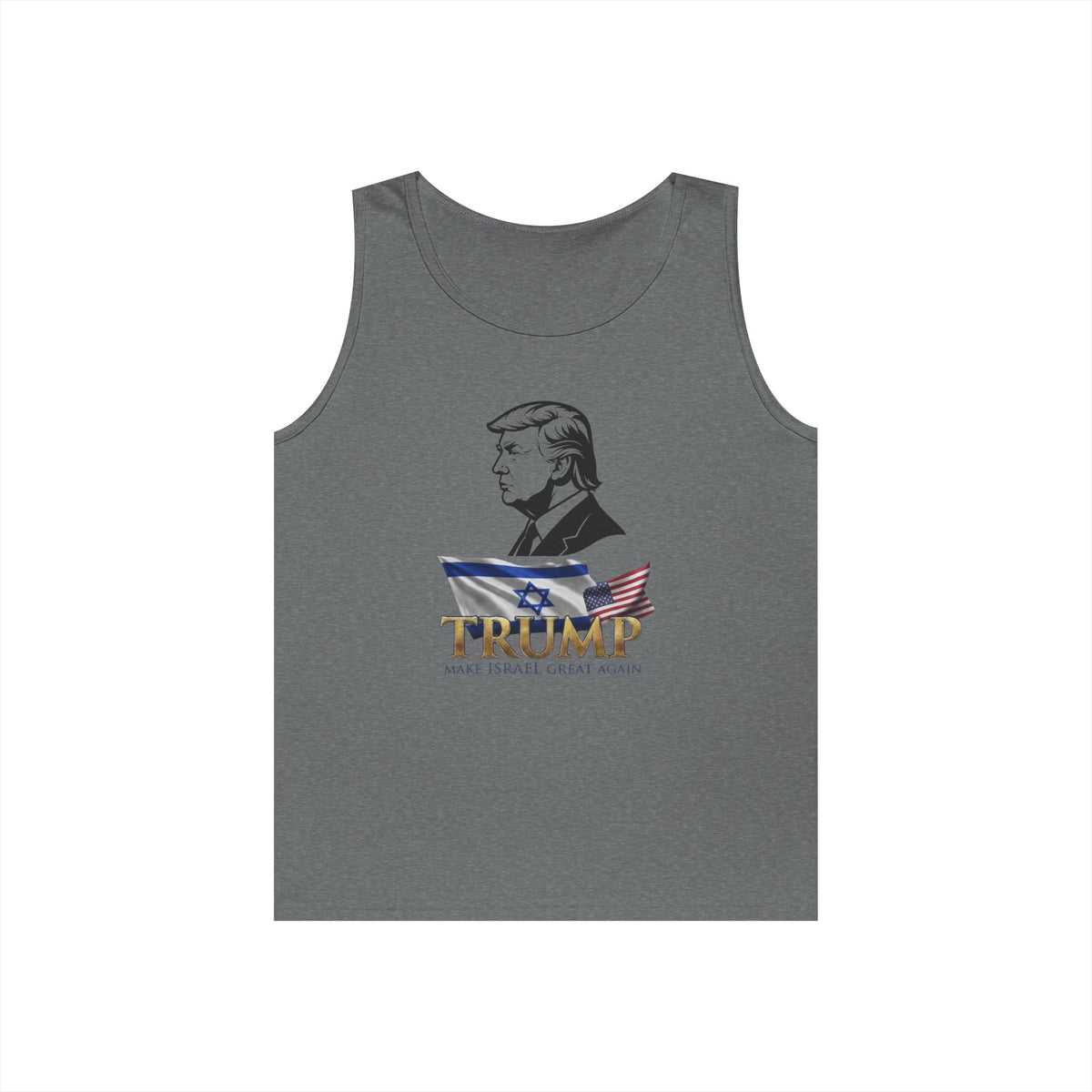 Color: Graphite Heather | Make Israel Great Again Tank Top
