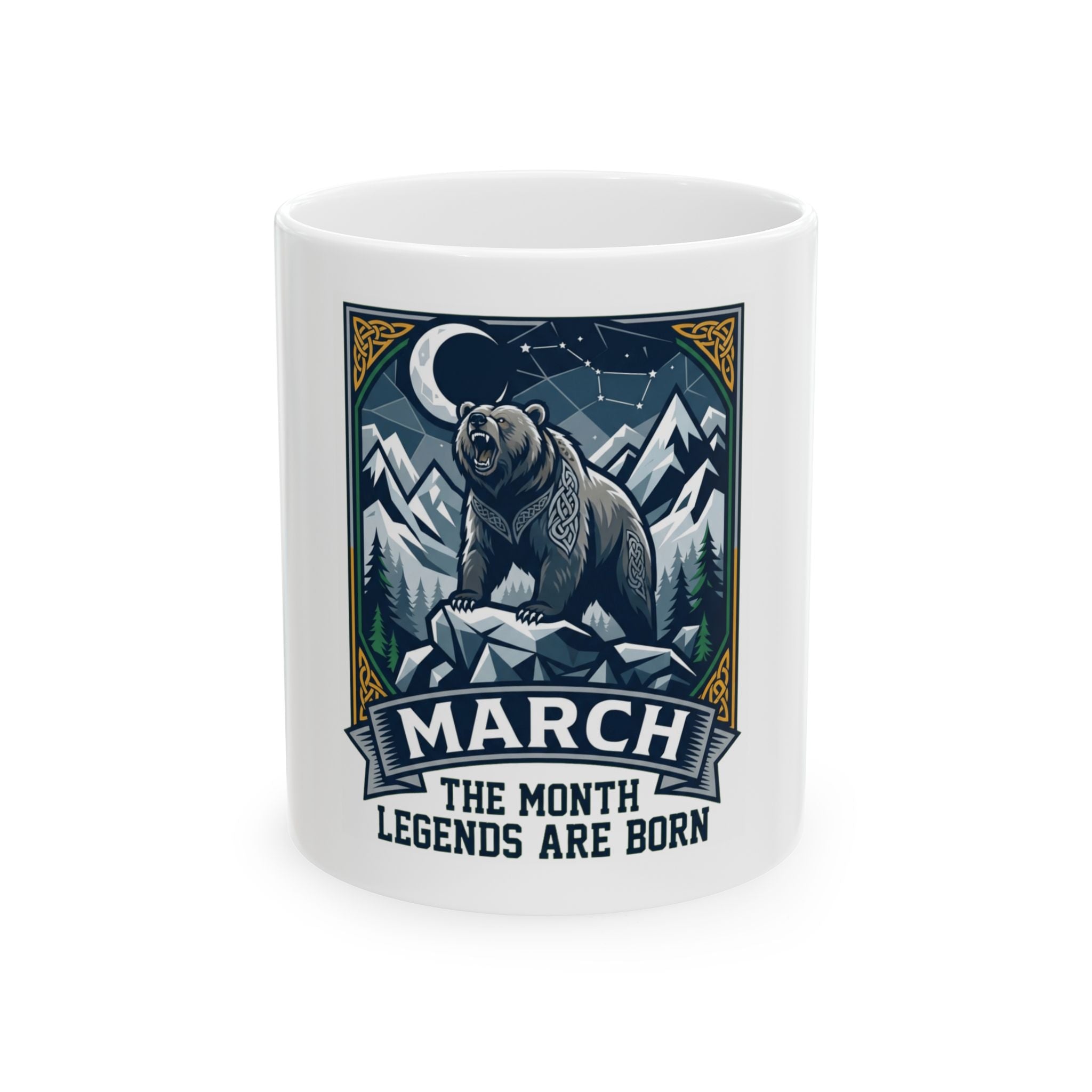 "March Legend" White Ceramic Mug
