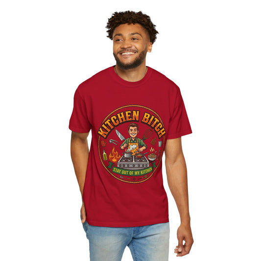 Color: Red | Kitchen Bitch Unisex Garment-Dyed Tee