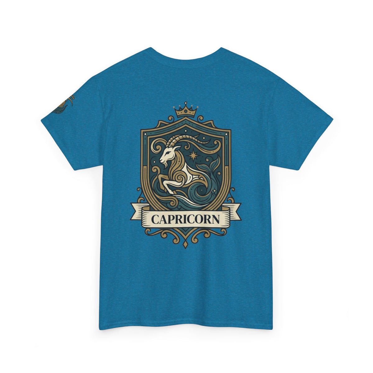 "Capricorn- The Sea-Goat Crest" Premium Graphic Tee