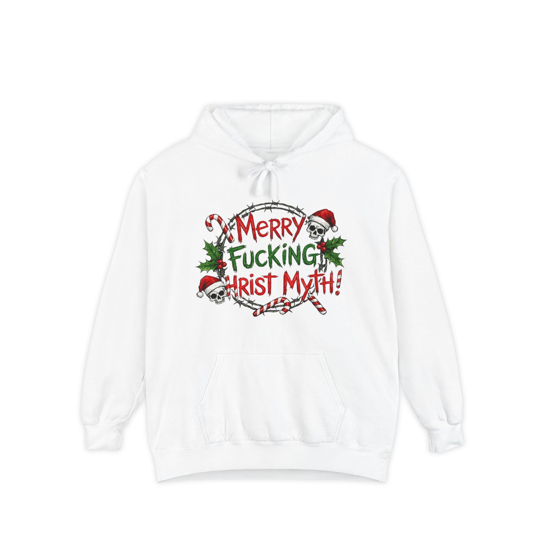 The Christ Myth Files | Garment-Dyed Hoodie — AttitudeShirts