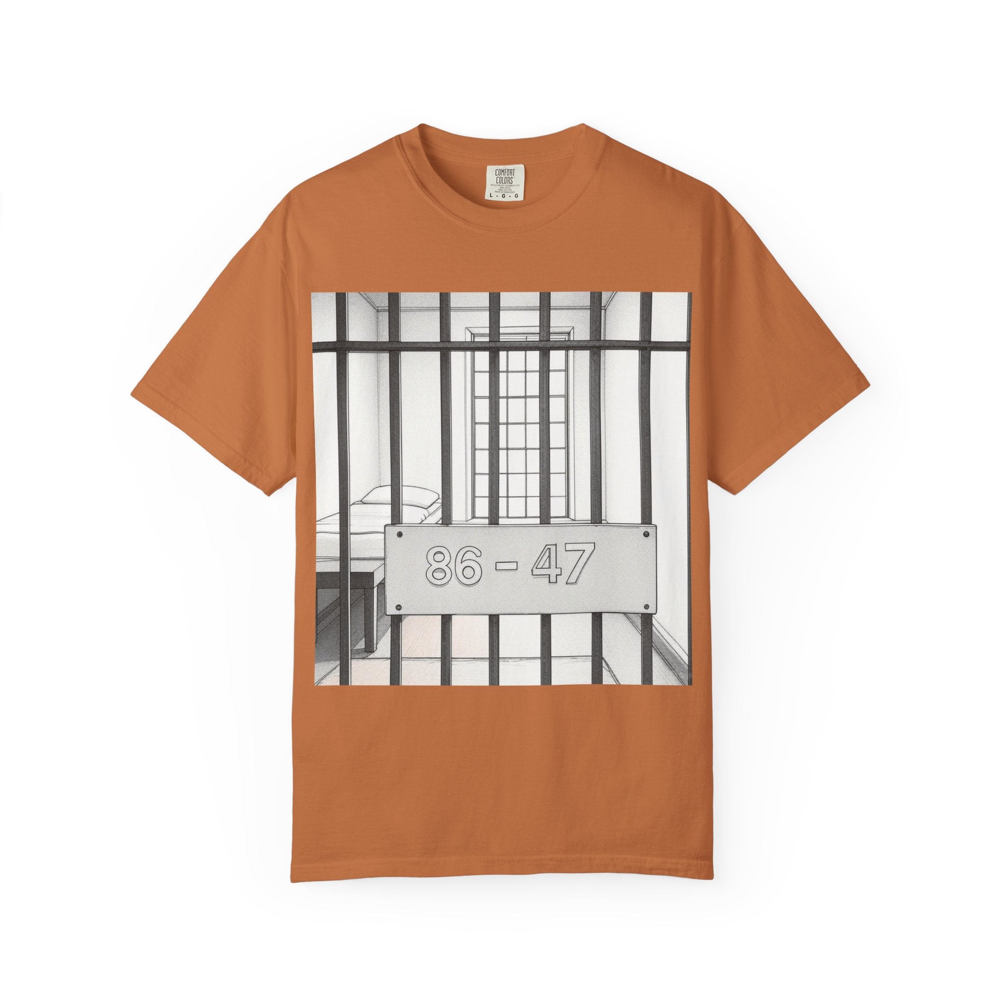 "86-47 Jail Cell" Unisex Garment-Dyed T-shirt