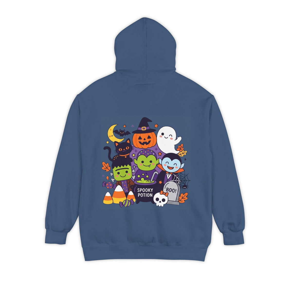 Color: True Navy | Spooky Potion Garment-Dyed Hoodie