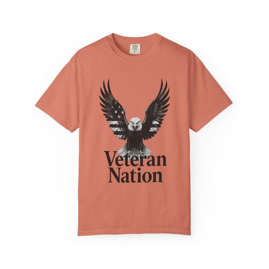 "Veteran Nation" Unisex Garment-Dyed T-shirt