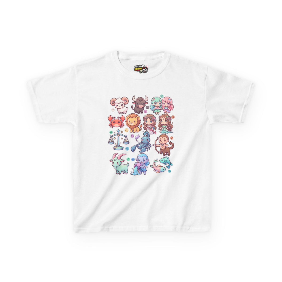 "Cute Chibi Zodiac" Kids Tee