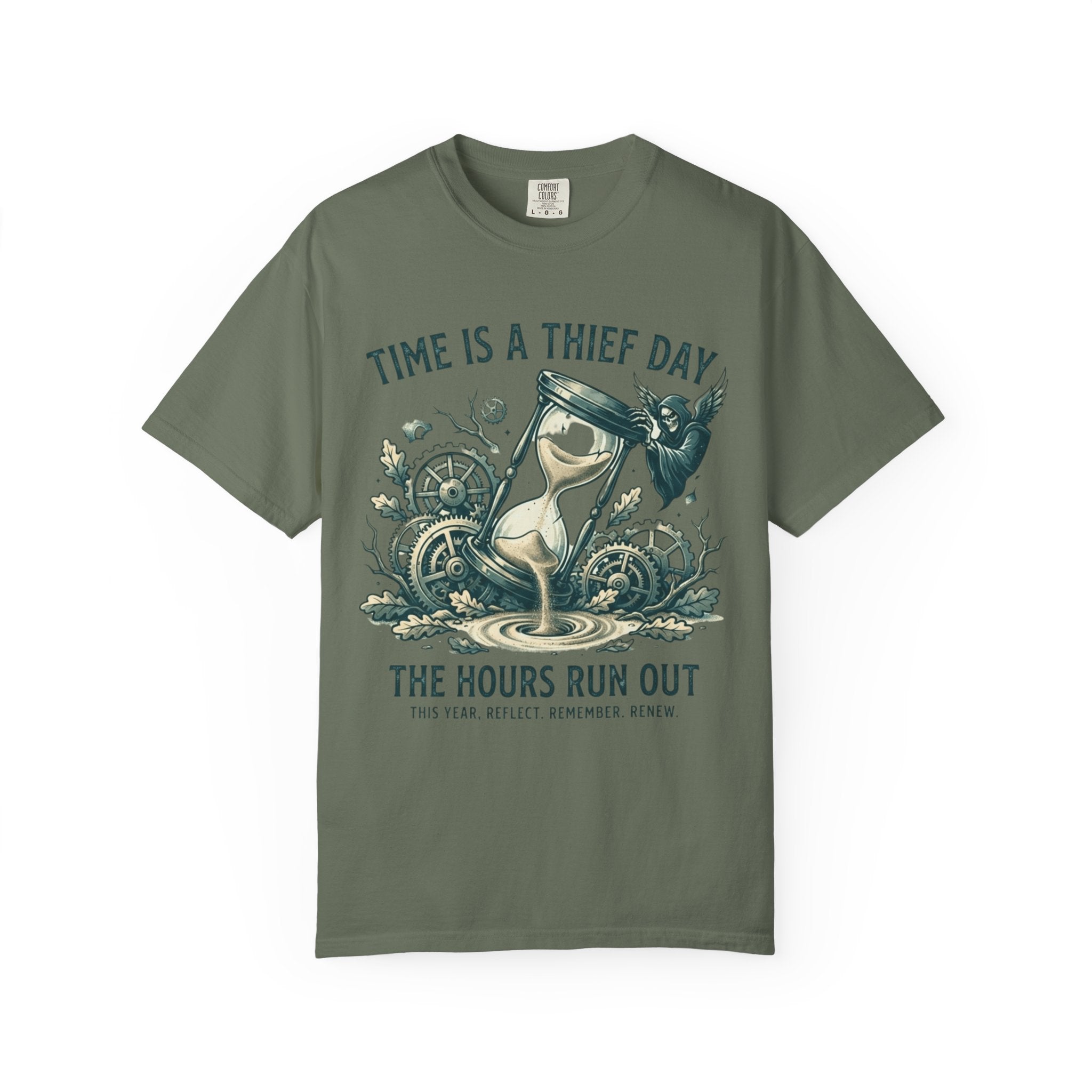 "Time is a Thief" Unisex Garment-Dyed Tee