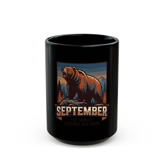"September Legend" Black Ceramic Mug