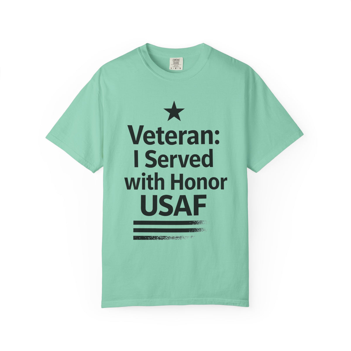 Color: Island Reef | Served With Honor Unisex Garment-Dyed T-shirt