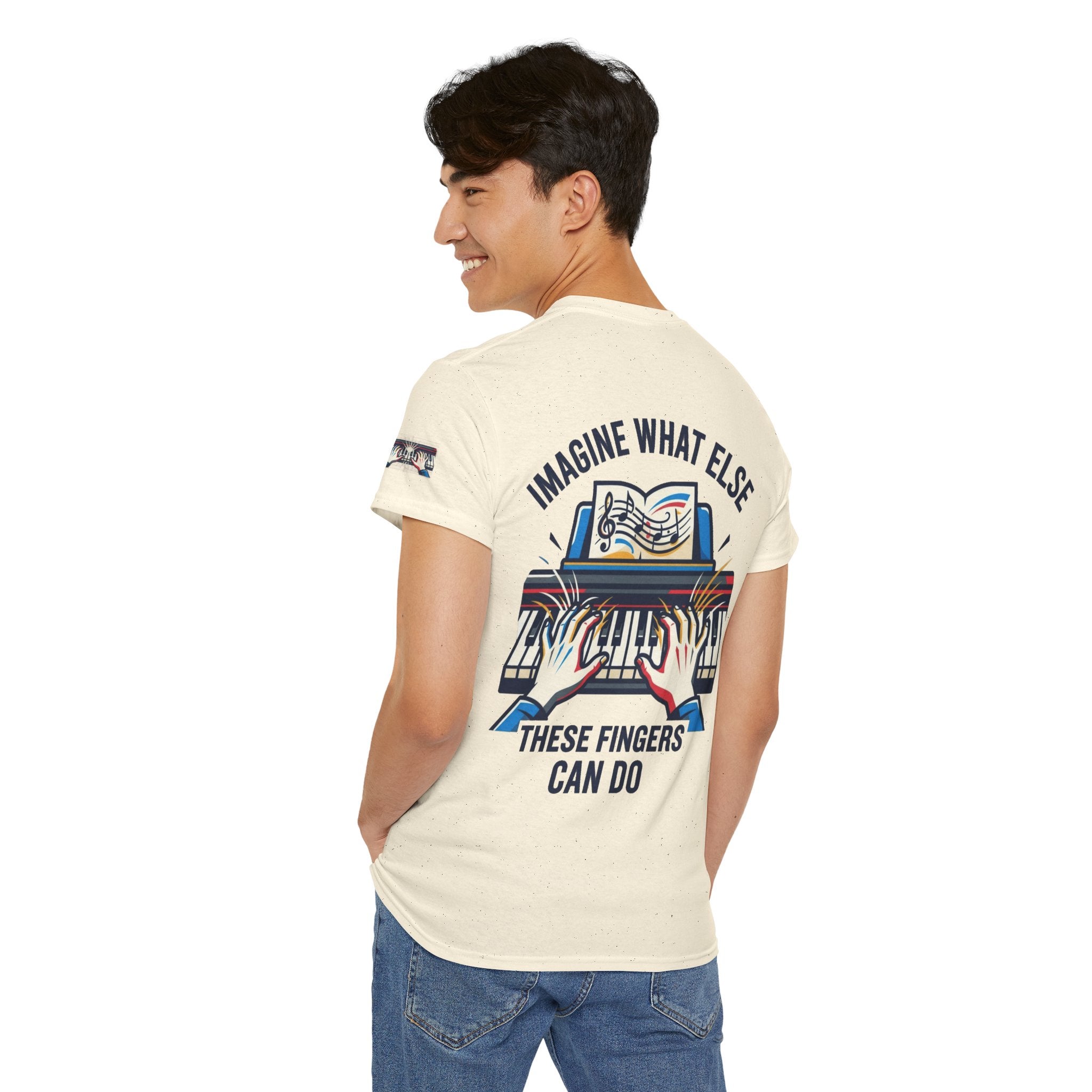 "Imagine What Else These Fingers Can Do" Premium Graphic Tee