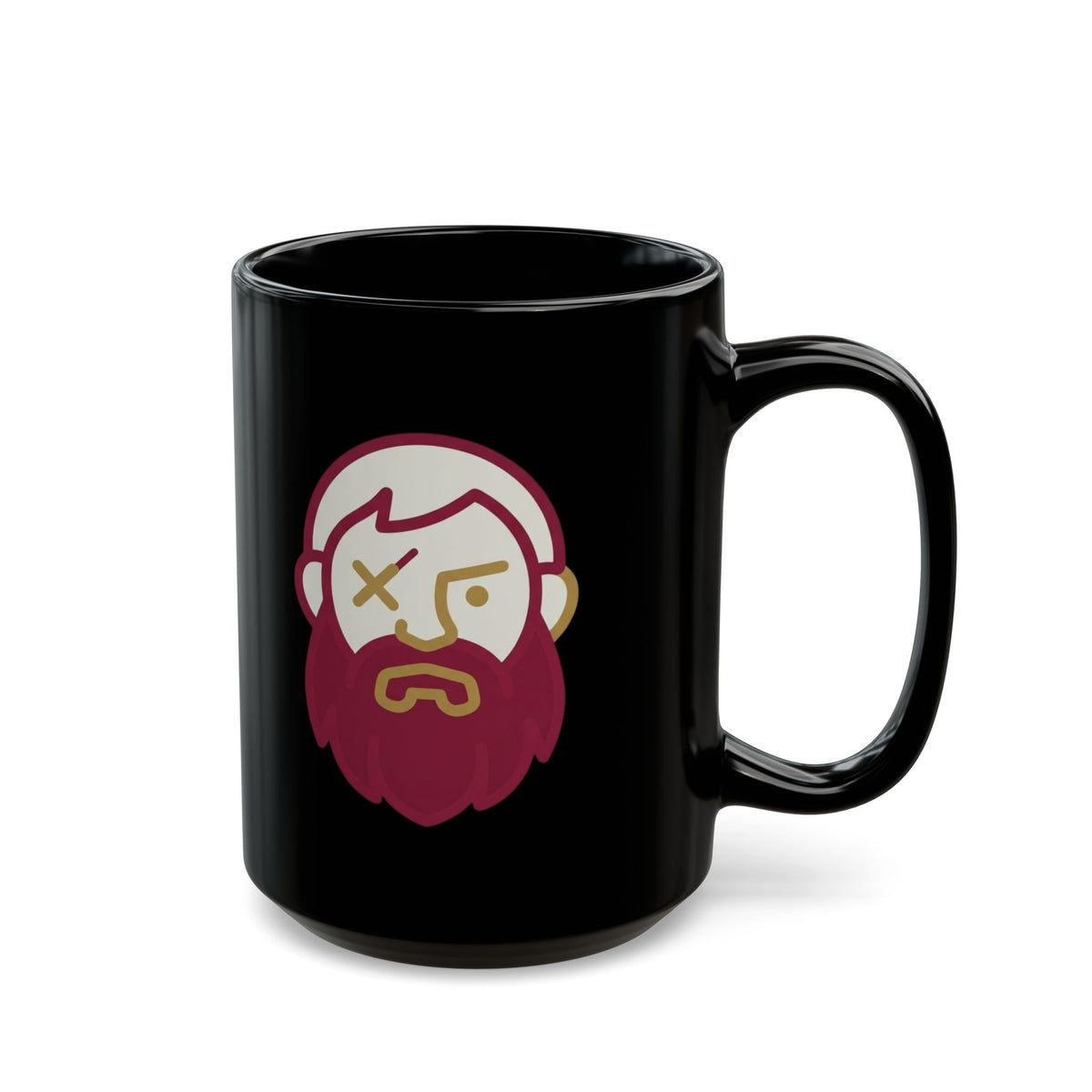 "Good Book Series Coffee Hot and Dead" Black Ceramic Mug — Graphic