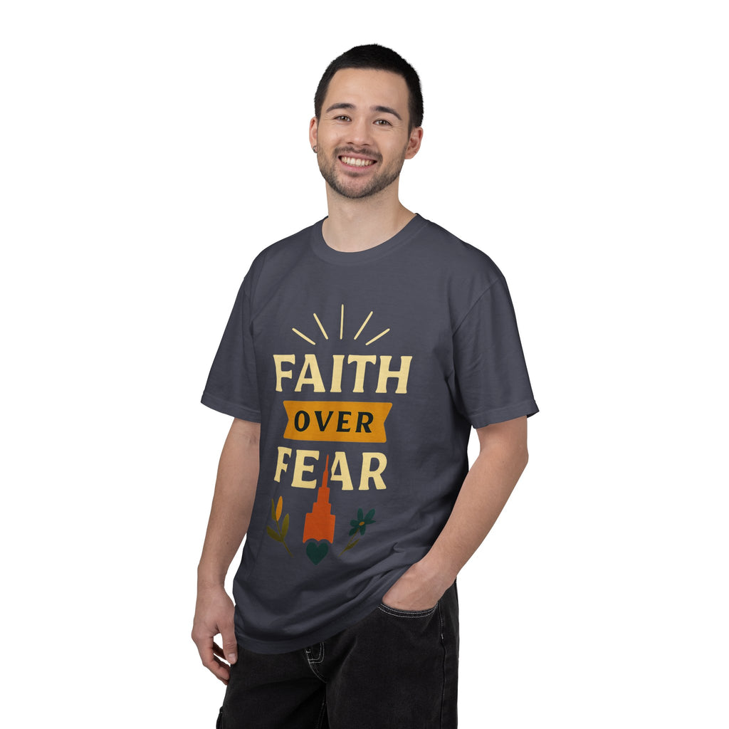 "Faith Over Fear" Unisex Garment-Dyed T-shirt