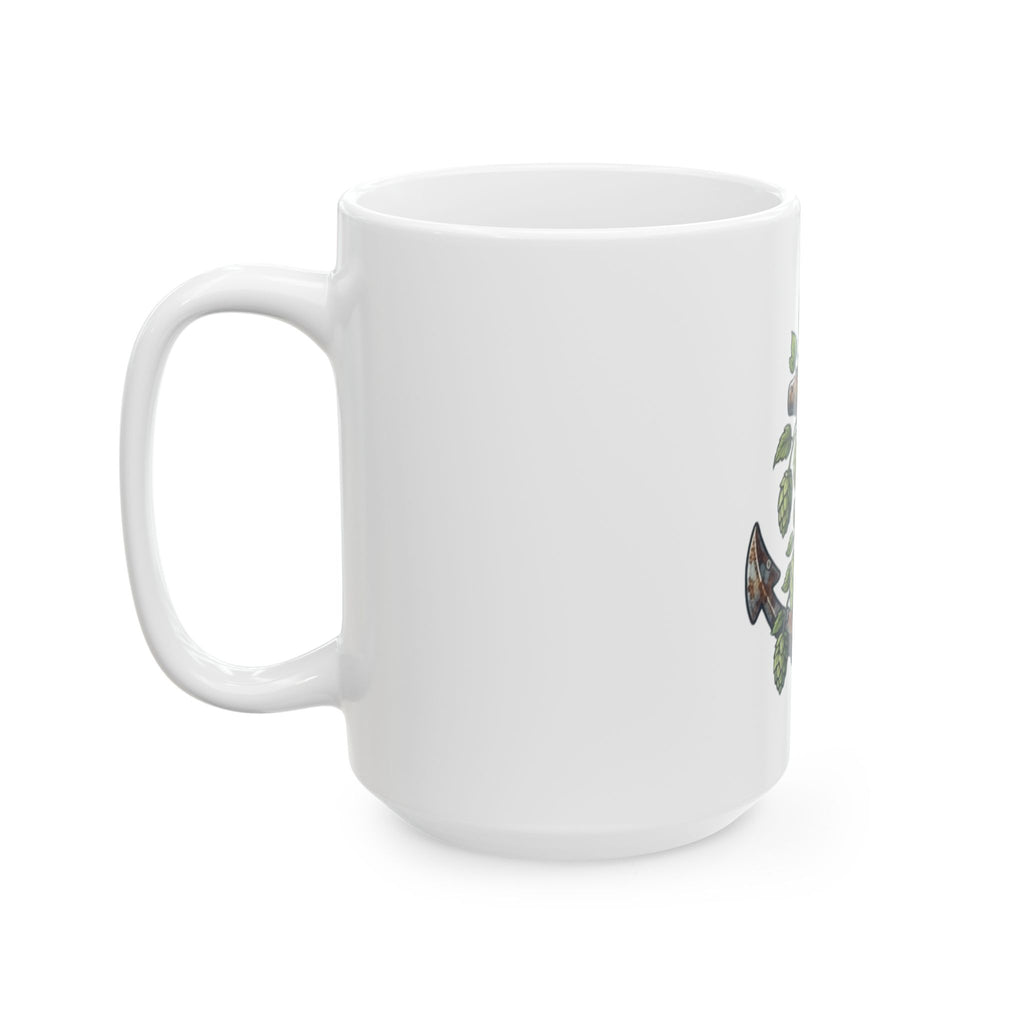 "Rusty Anchor Brewing" White Ceramic Mug — Graphic