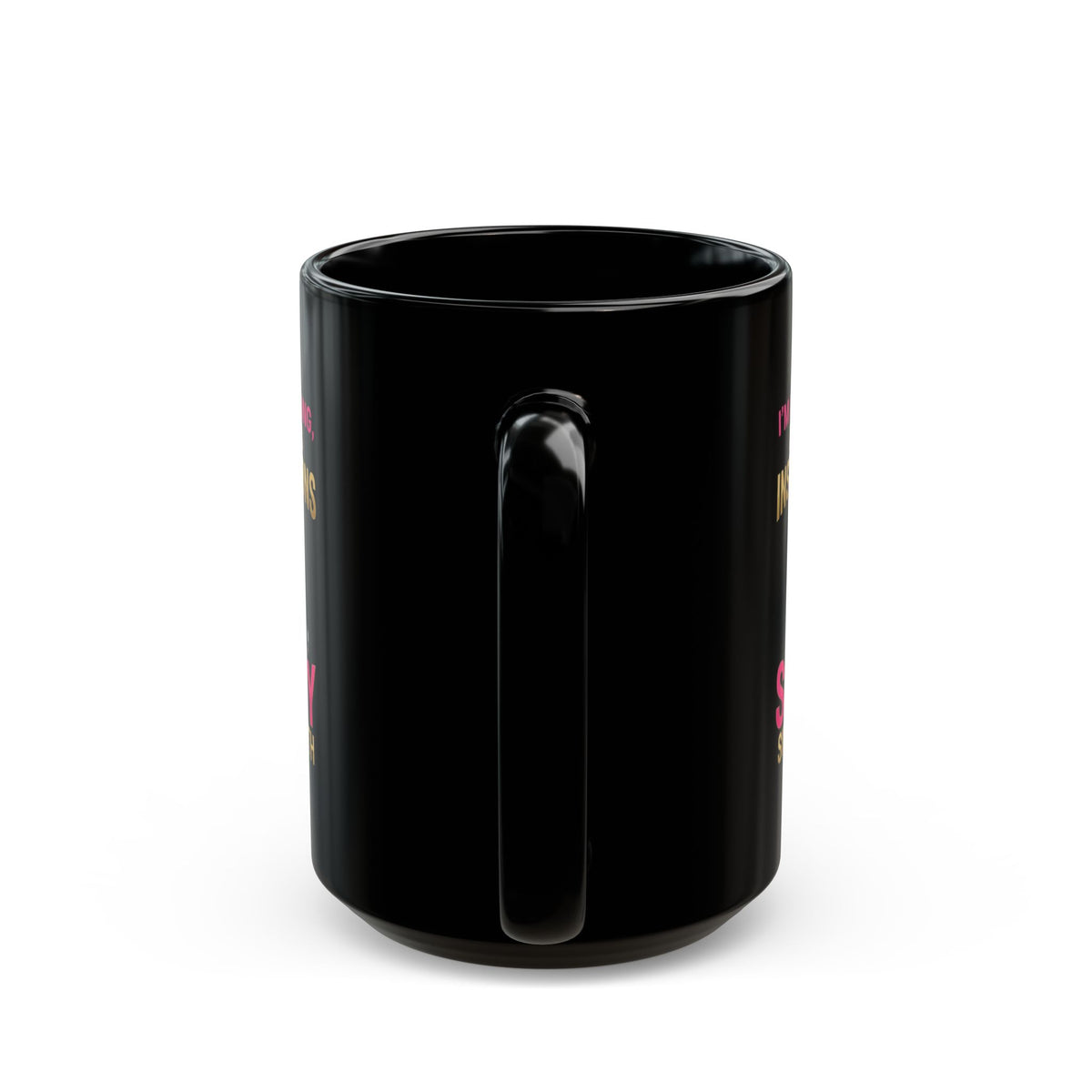 "Sassy Since Birth" Black Ceramic Mug