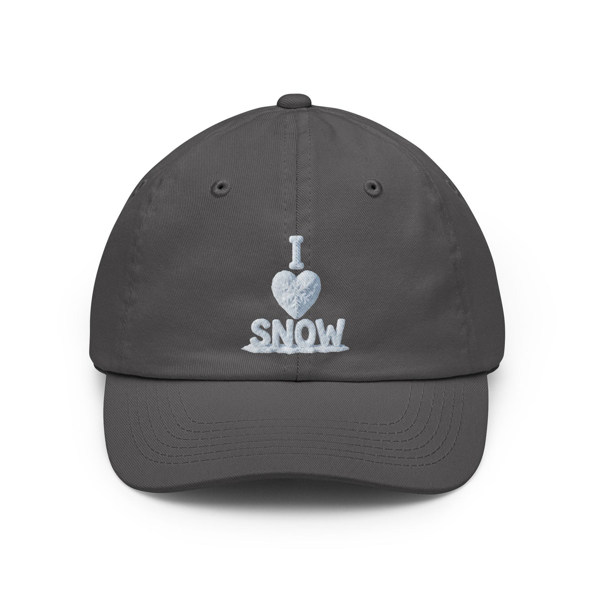 Color: Charcoal | I Love Snow Dad Hat