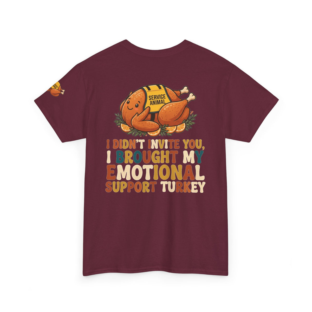 "Emotional Support Turkey" Premium Graphic Tee