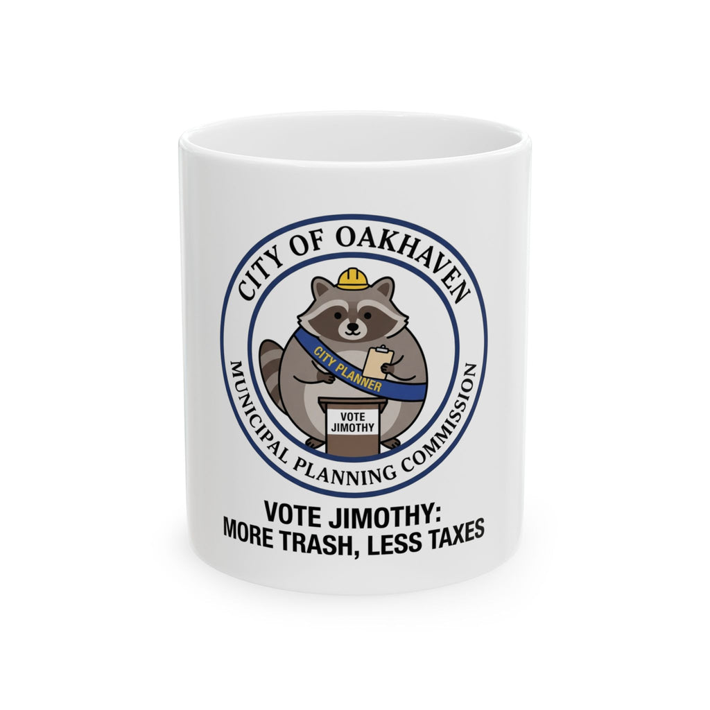 "Jimothy" White Ceramic Mug