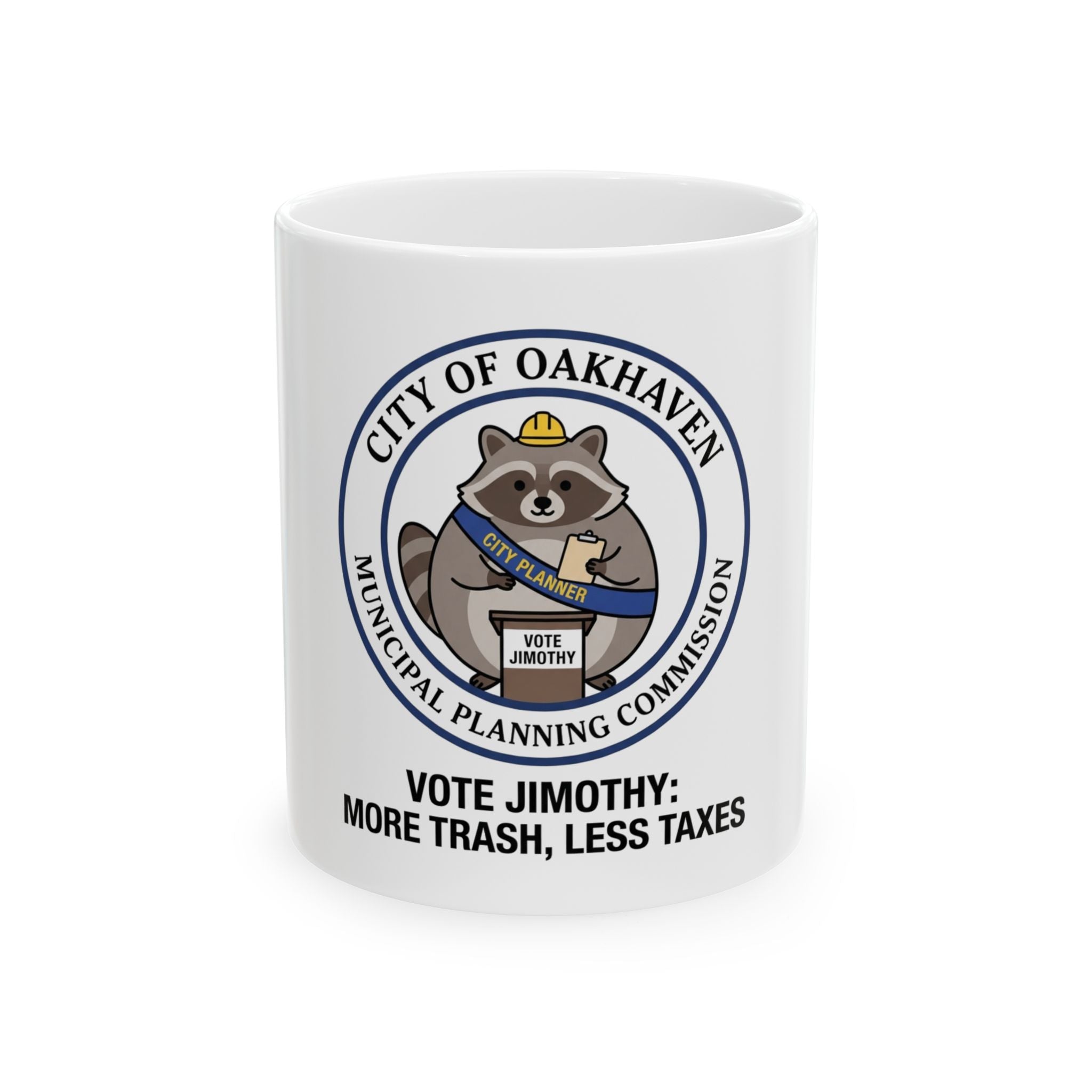 "Jimothy" White Ceramic Mug