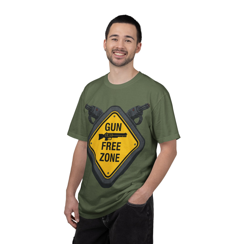 "Gun Free Zone (Heavy Metal Edition)" Unisex Garment-Dyed T-shirt