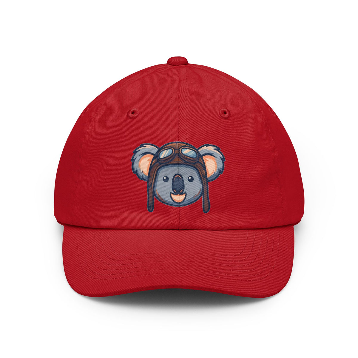 Color: Red | Koala Credible Dad Hat — Graphic