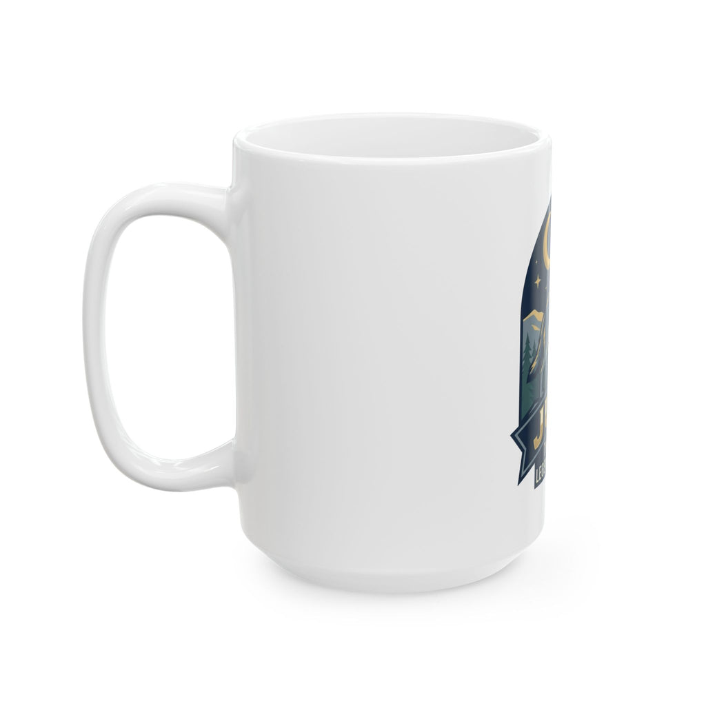 "June Legend" White Ceramic Mug