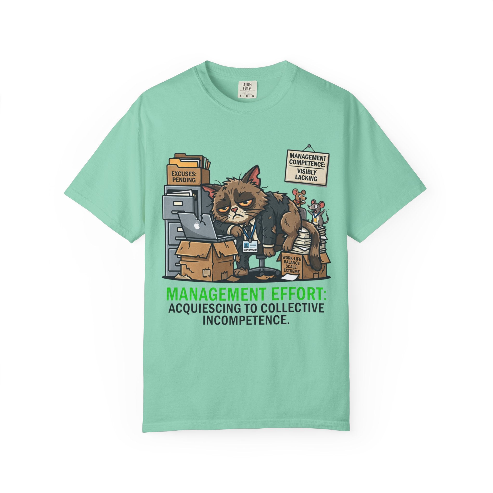 "Acquiescing to Collective Incompetence" Unisex Garment-Dyed Tee