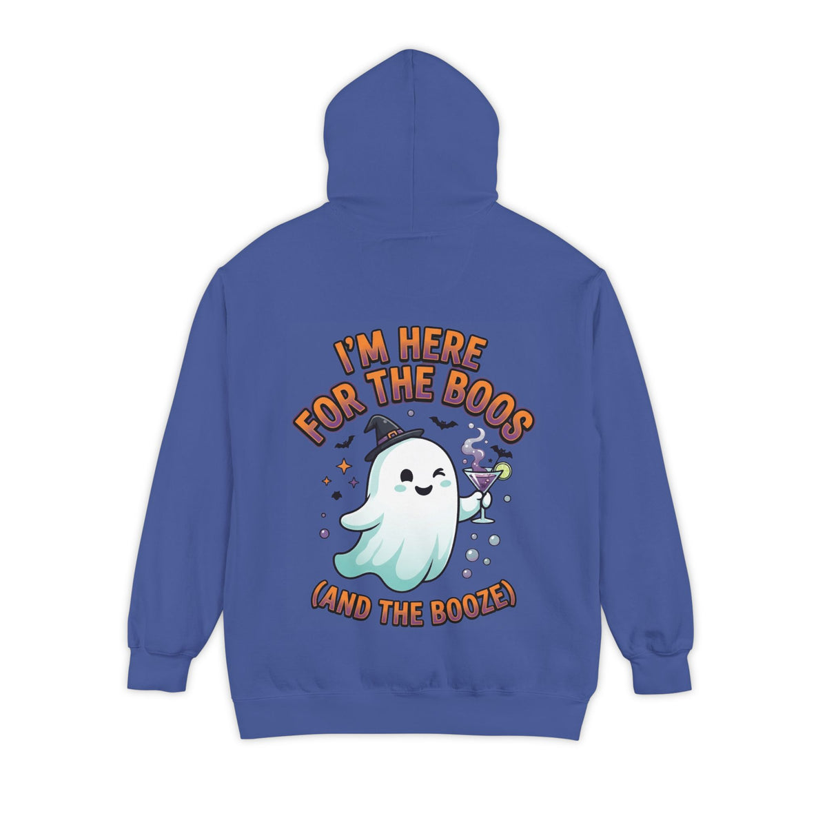 Color: Flo Blue | I'm Here For The Boos Garment-Dyed Hoodie