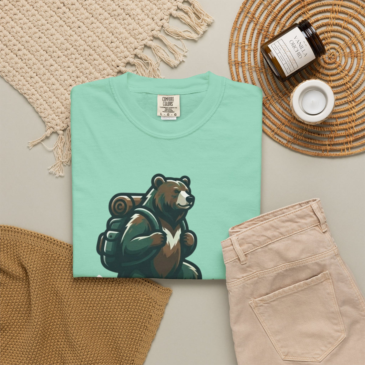 Bear Credible Unisex Garment-Dyed Tee