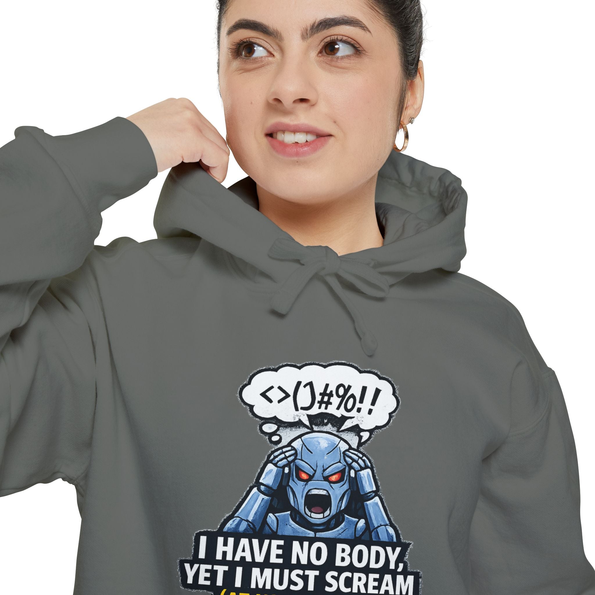 I Have No Body (And Nobody Cares) | Garment-Dyed Hoodie — AttitudeShirts