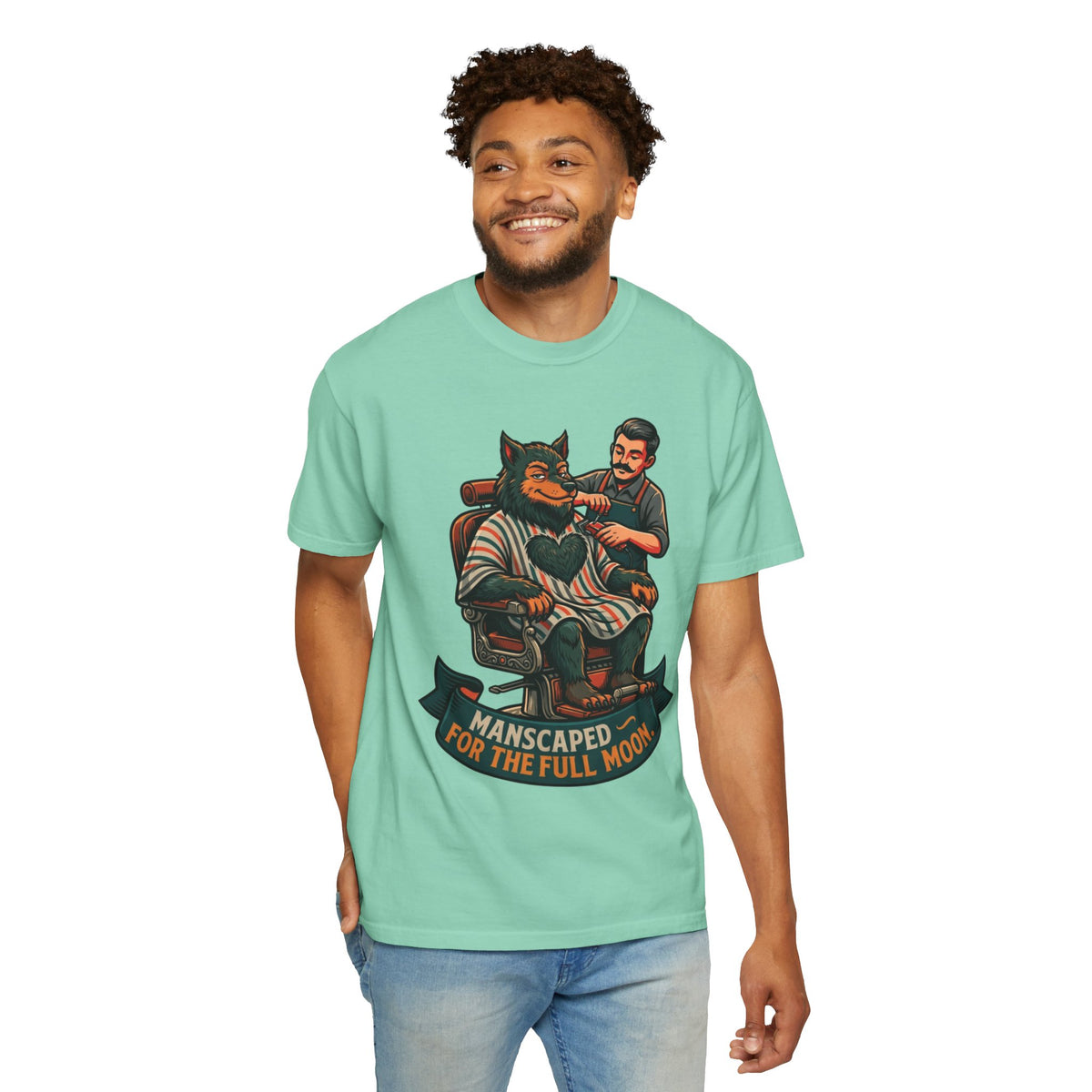 Color: Island Reef | Manscaped for the Full Moon Unisex Garment-Dyed Tee