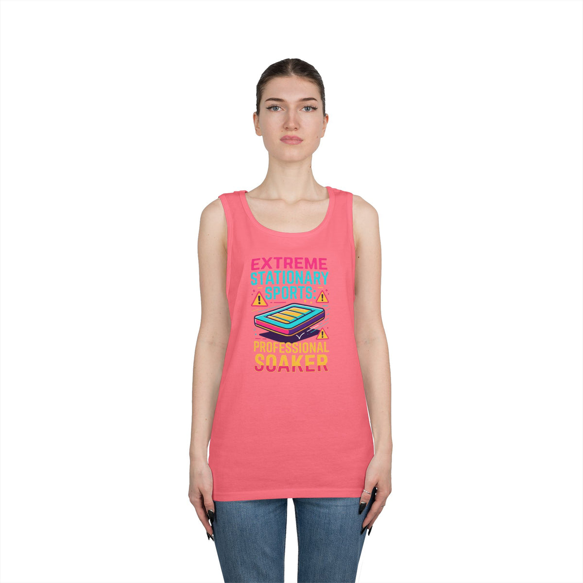 Color: Safety Pink | Professional Soaker Tank Top