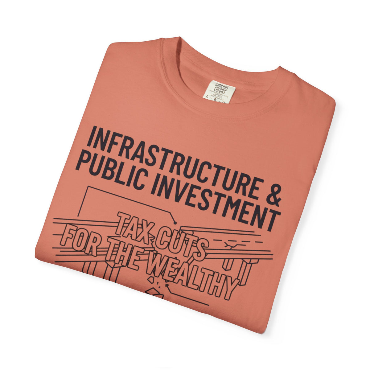 "Protest Series - Fix The Roads" Unisex Garment-Dyed Tee