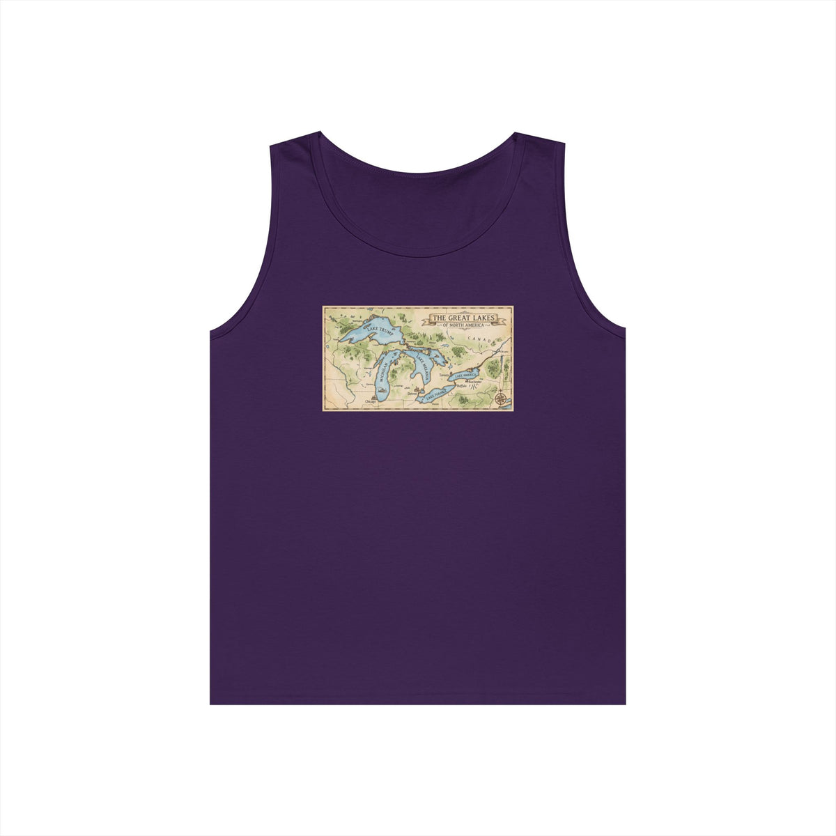 Color: Purple | 51st State Great Lakes Tank Top