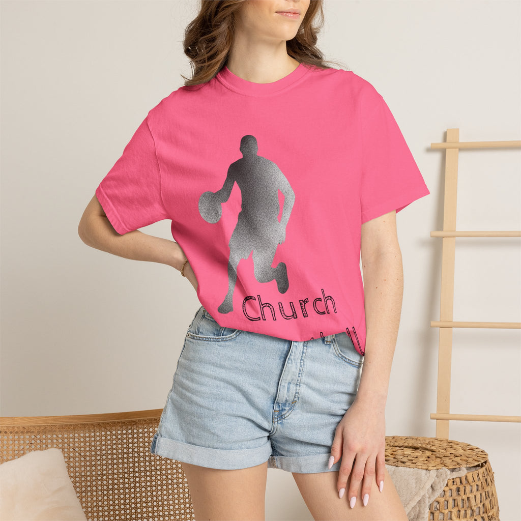 "Church Basketball: High Court" Unisex Garment-Dyed T-shirt