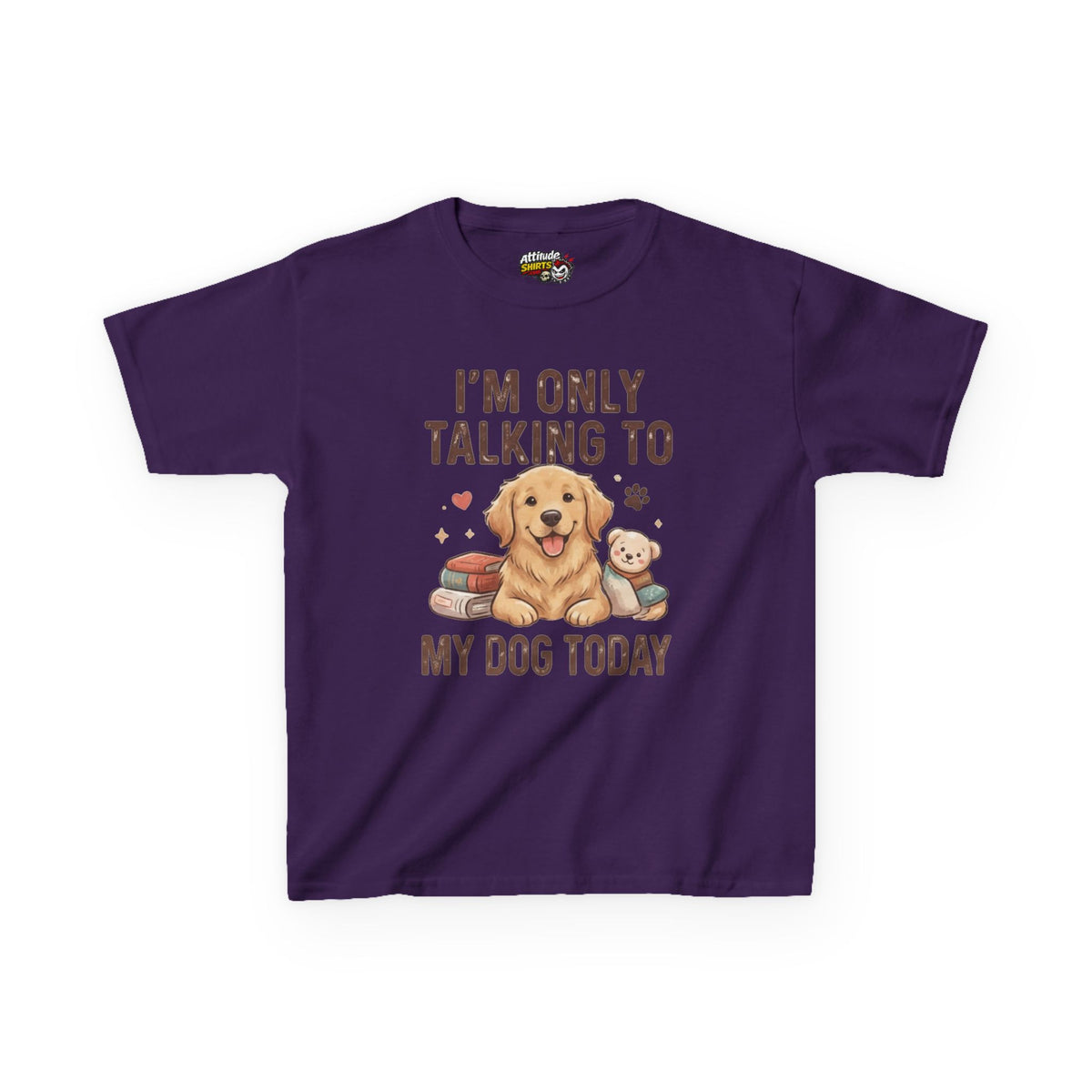 "I'm Only Talking To My Dog Today" Kids Tee
