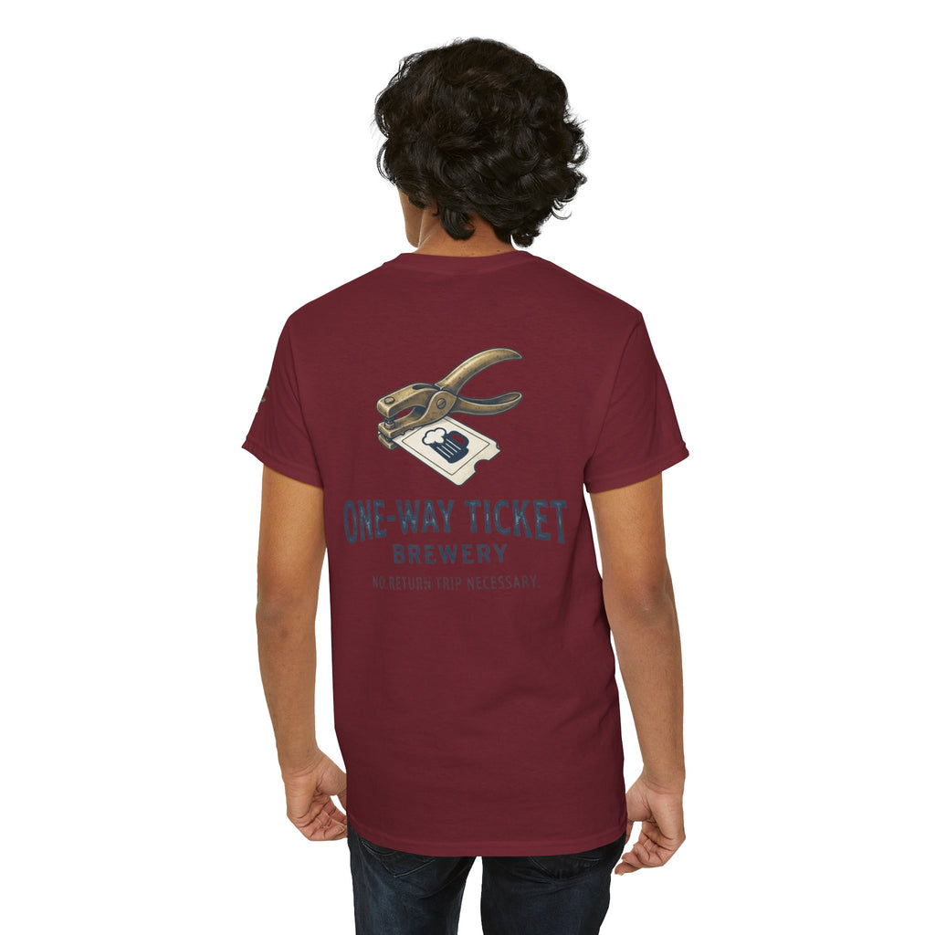 "One-Way Ticket Brewery" Premium Graphic Tee