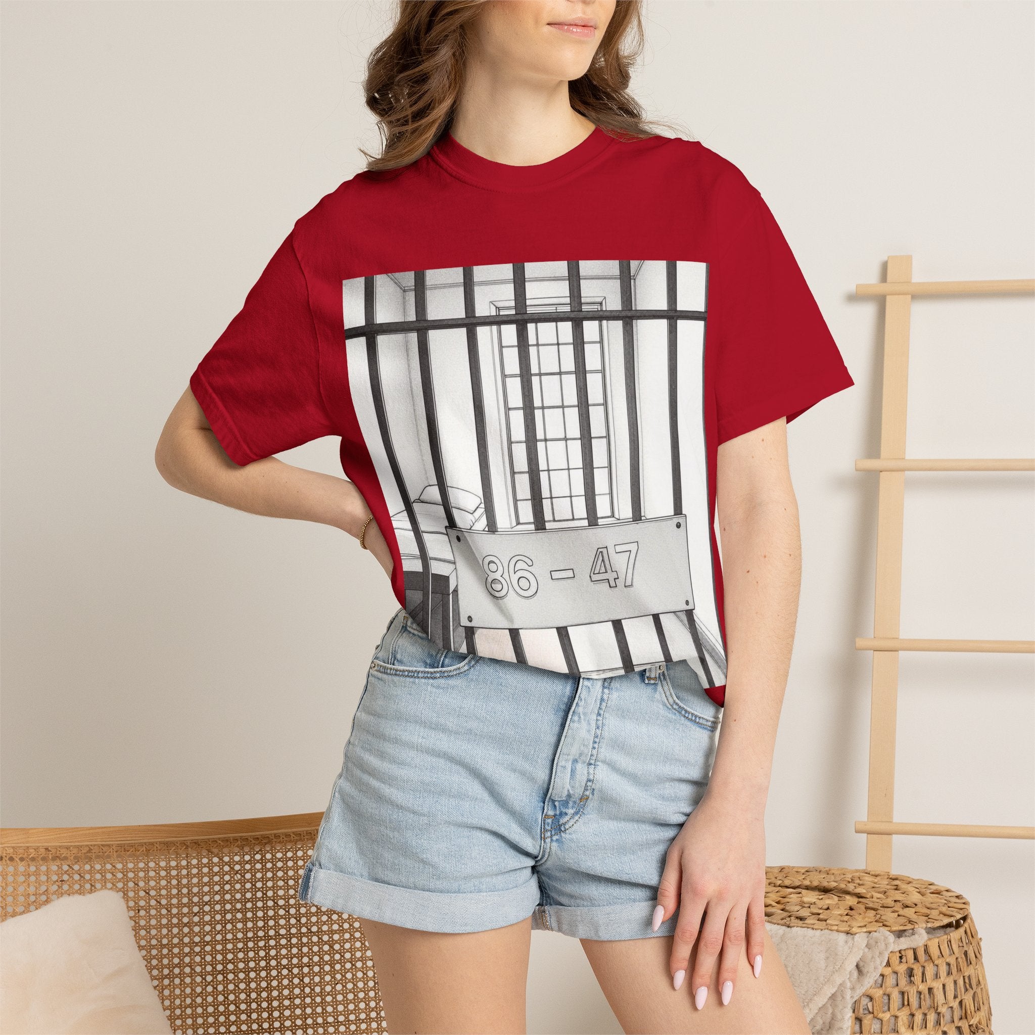 "86-47 Jail Cell" Unisex Garment-Dyed T-shirt