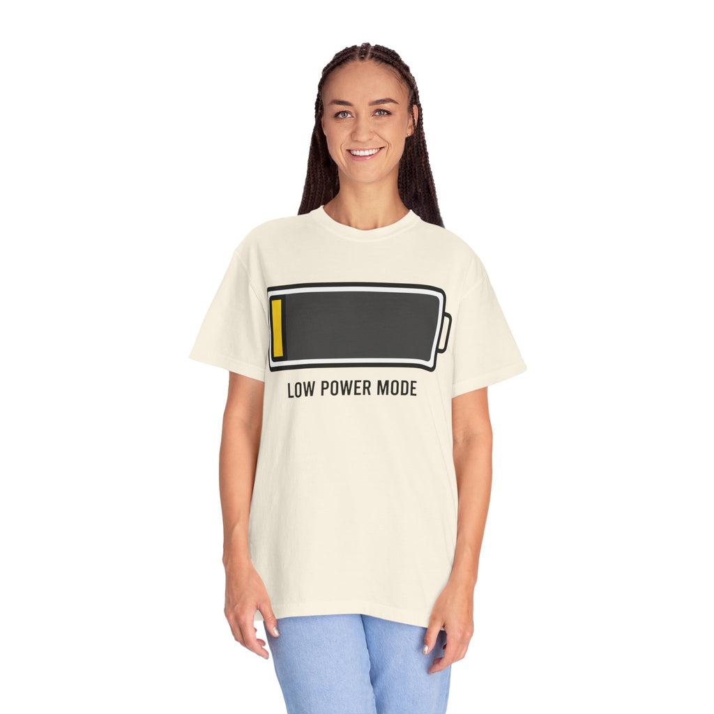 "Low Power Mode" Unisex Garment-Dyed Tee