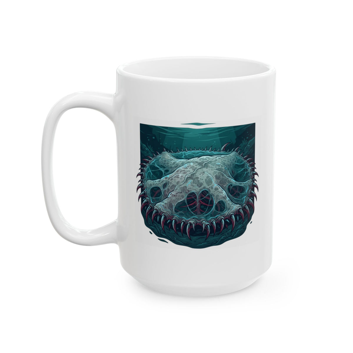 "El Cuero-The Hide (South American Folklore)" White Ceramic Mug