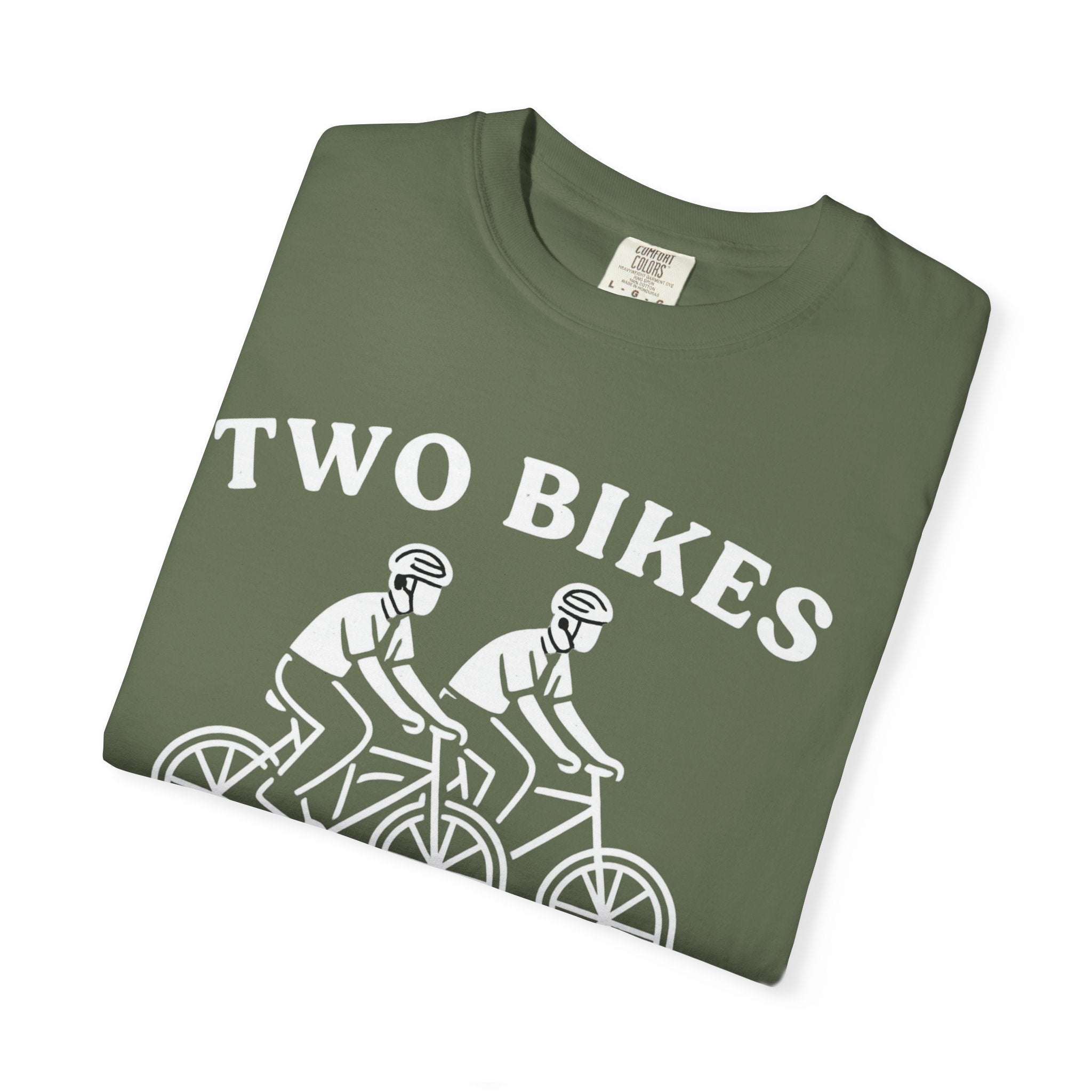 "Two Bikes, One Message" Unisex Garment-Dyed T-shirt